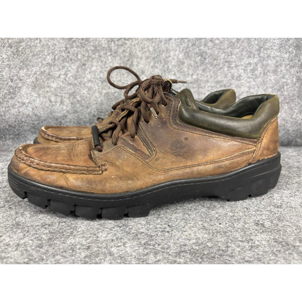 Timberland Gore-Tex Shoes Mens Size 12 Brown Leather‎ Moc Toe Waterproof Casual